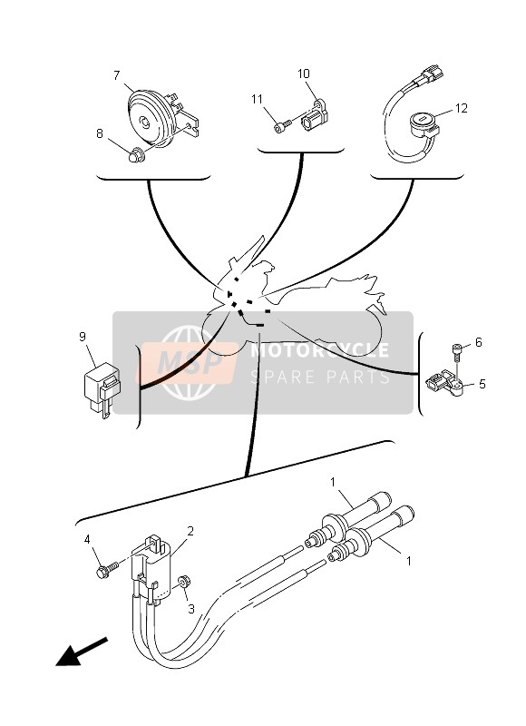 Yamaha XP500 2015 Electrical 2 for a 2015 Yamaha XP500